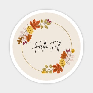 Hello Fall design Magnet